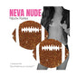 Neva Nude Football Glitter Pasties - Brown O/S