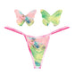 Neva Nude Naughty Knix Rainbow Sherbet Velvet G-String & Pasties - (Color Varies) Multi  O/S