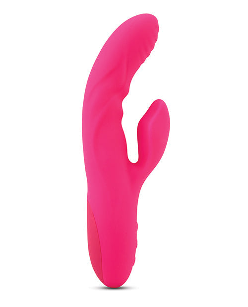 Nu Sensuelle Rabbit Vibrator | Nubii Kiah Turbo Boost G Spot Vibrator | Heating Dual Stim Pink Clit Vibrator