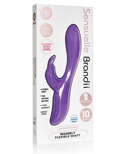 Nu Sensuelle G Spot Vibrator | Brandii Bendable Rabbit Vibrator | Purple Clit Vibrator | Best Vibrator for Women