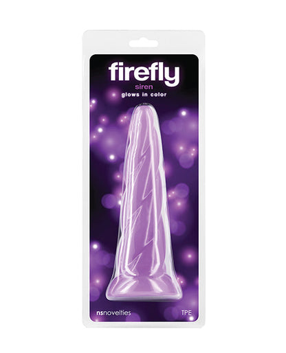 Firefly Siren Glow in the Dark Purple Dildo | Body-Safe Suction Cup Dildo | Realistic Dildo