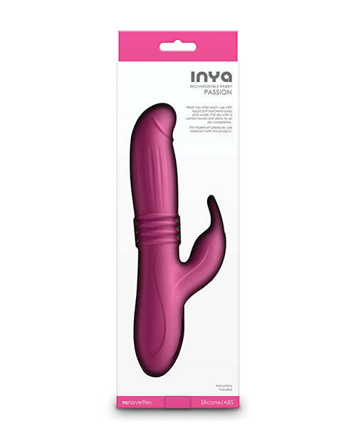 INYA Passion Rabbit Vibrator | Pink G Spot Vibrator | Thrusting Vibrator | Clit Vibrator | Best Vibrator for Women