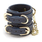 Bondage Couture Vinyl Wrist Cuff - Blue