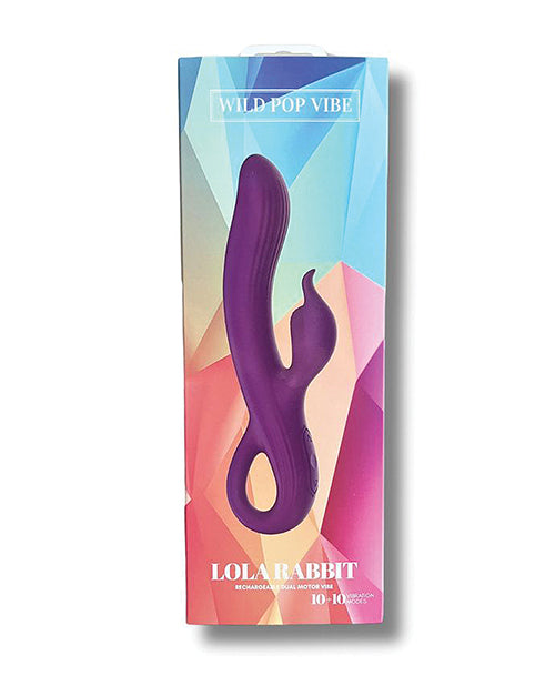 Wild Pop G Spot Vibrator | Lola Rabbit Vibrator | Purple Dual Clit Vibrator | Best Vibrator for Women