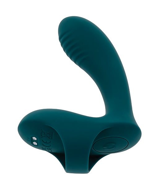 Playboy Finger Vibrator | Pleasure Multi Play Clit Vibrator | Dark Teal G Spot Vibrator | Best Vibrator for Women