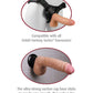 Real Feel Realistic Dildo | Deluxe Vibrating Dildo | No 5 8" Big Dildo | Waterproof Flesh Suction Cup Dildo