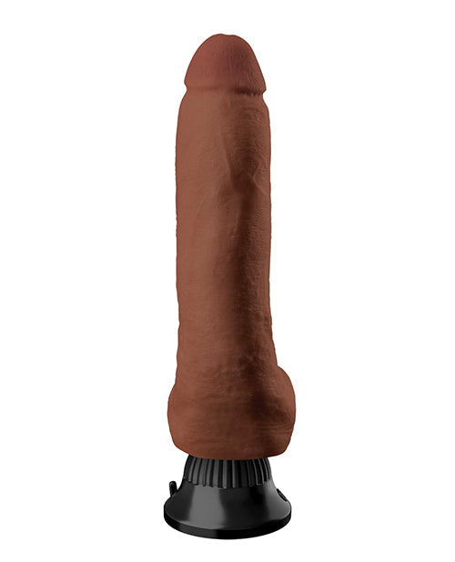 Real Feel Realistic Dildo | Deluxe Suction Cup Dildo | No 5 8" Big Dildo | Waterproof Brown Vibrating Dildo