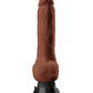 Real Feel Realistic Dildo | Deluxe Suction Cup Dildo | No 5 8" Big Dildo | Waterproof Brown Vibrating Dildo