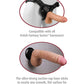 Real Feel Realistic Dildo | Deluxe Suction Cup Dildo | No 7 9" Big Dildo | Waterproof Black Vibrating Dildo