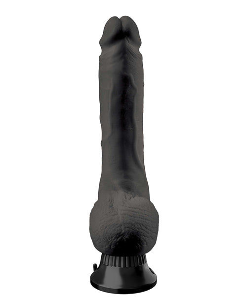 Real Feel Realistic Dildo | Deluxe Suction Cup Dildo | No 7 9" Big Dildo | Waterproof Black Vibrating Dildo