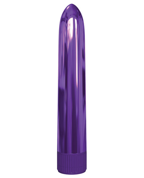 Classix 7" Small Vibrator | Purple Cheap Vibrators | Metallic Couples Vibrator | Best Vibrator for Women