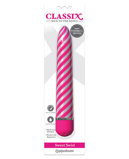 Classix Small Vibrator | Sweet Swirl Cheap Vibrators | Waterproof Pink Vibrator | Best Vibrator for Women