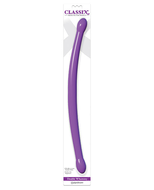 Classix 18" Big Dildo | Bendable Double Sided Dildo | Whammy Purple Realistic Dildo