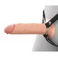 Fantasy X-Tensions Elite 8" Silicone Hollow Strap-on w/Harness - Light