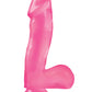 Basix Rubber Works Realistic Dildo | Pink 6.5" Big Dildo | Suction Cup Dildo