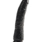 Basix Rubber Works Realistic Dildo | Slim 7" Big Black Dildo | Suction Cup Dildo