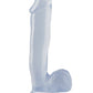 Basix Rubber Works Giant Dildo | 12" Clear Realistic Dildo | Suction Cup Dildo