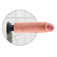 King Cock 10" Big Dildo | Vibrating Dildo | Flesh Suction Cup Dildo | Posable Large Dildo