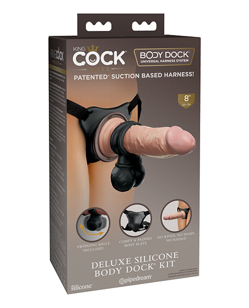 King Cock Elite Deluxe Silicone Body Dock Kit