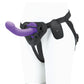 Pegasus 6" Rechargeable Curved Peg w/Adjustable Harness & Remote Set - Purple