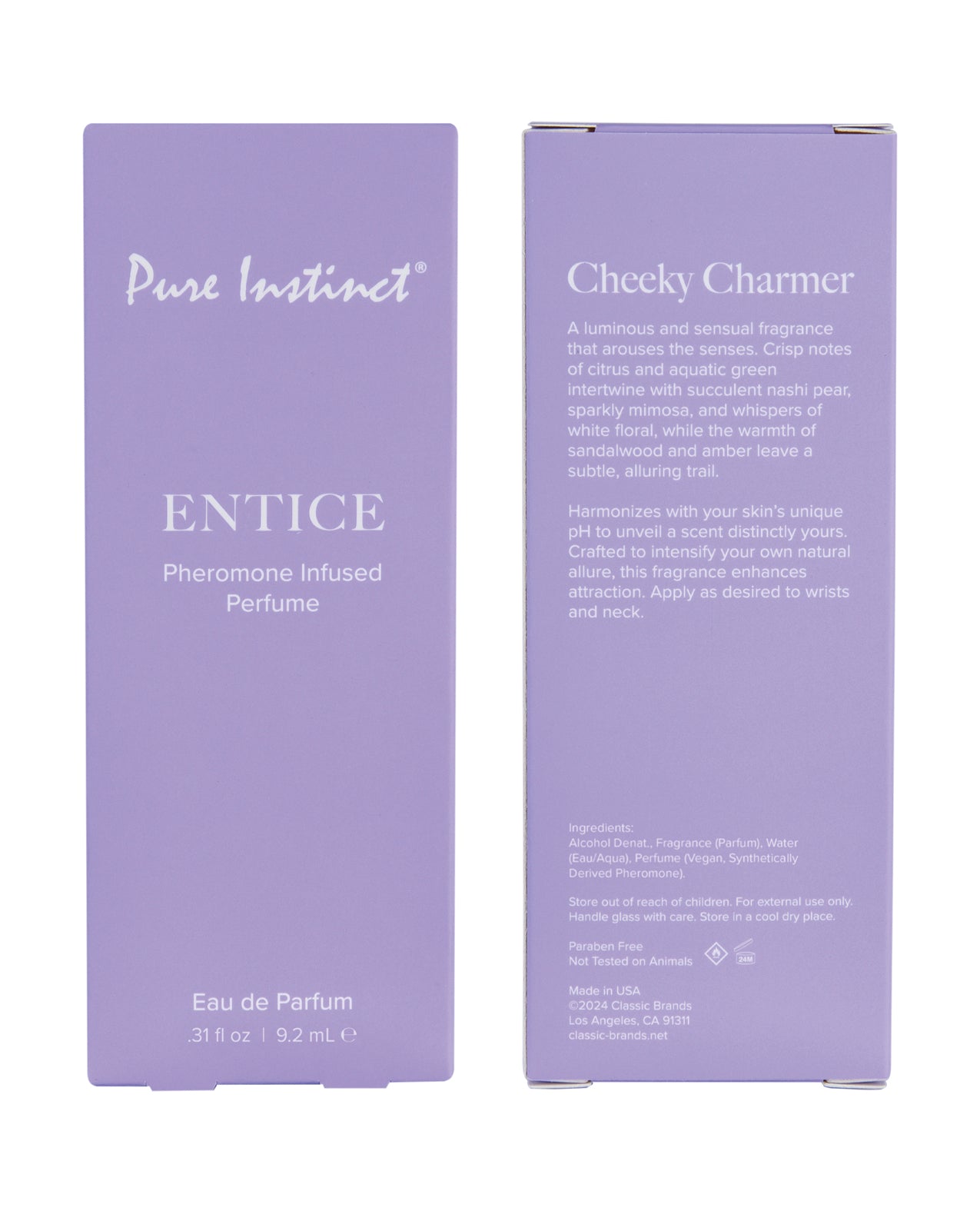 Pure Instinct Pheromone Perfume Entice - 9.2 ml Spray