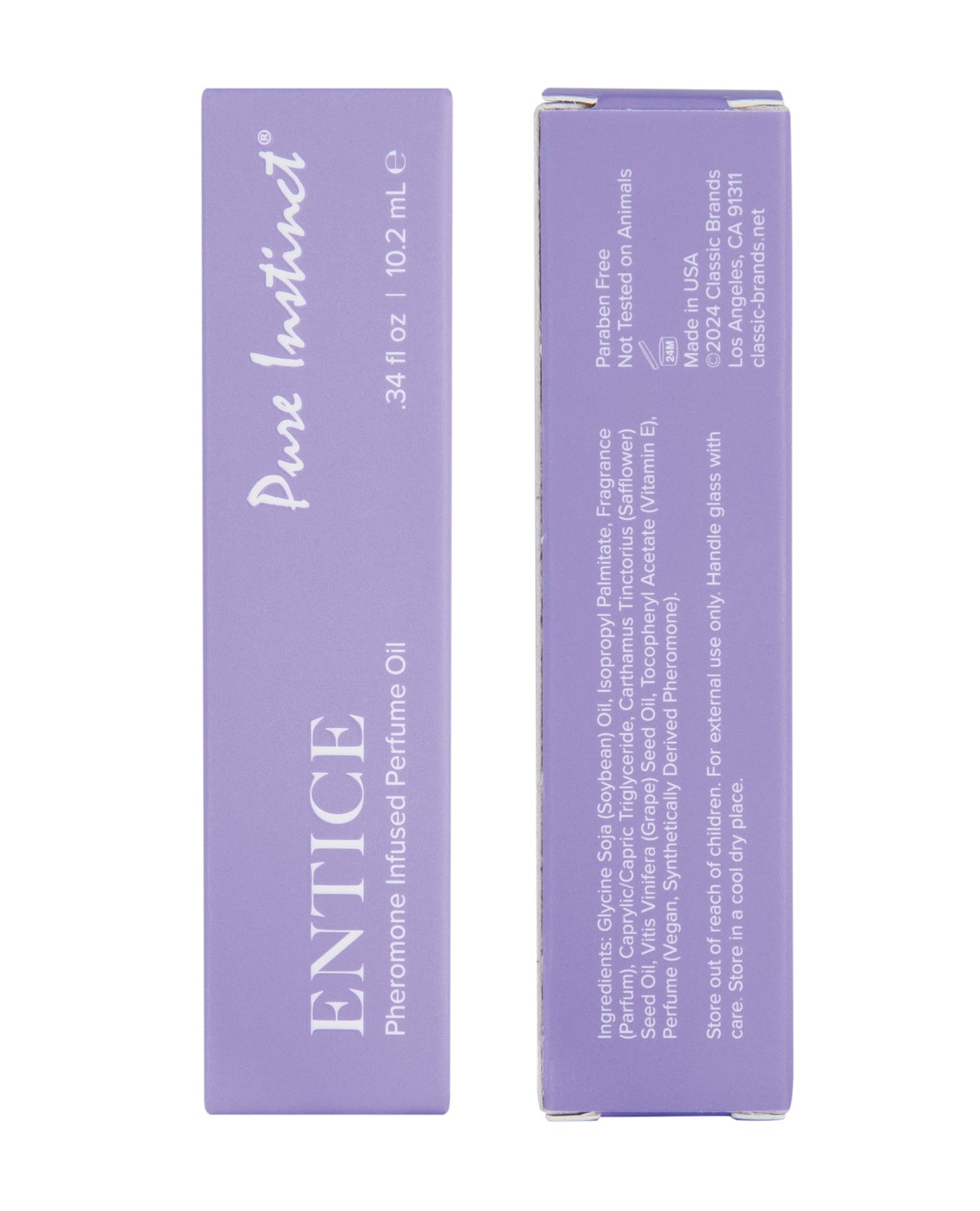 Pure Instinct Pheromone Perfume Oil Roll On Entice - 10.2 ml