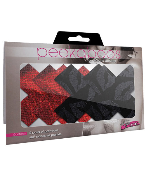 Stolen Kisses Xs - Red & Black  Pack of 2