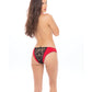 Rene Rofe Simple Fantasy Crotchless Panty Red M/L