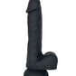 VERS Liquid Silicone Dildo | Suction Cup Dildo | 7.8-Inch Big Black Dildo | Realistic Dildo