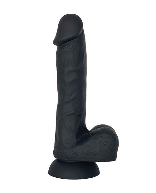 VERS Liquid Silicone Dildo | Suction Cup Dildo | 7.8-Inch Big Black Dildo | Realistic Dildo