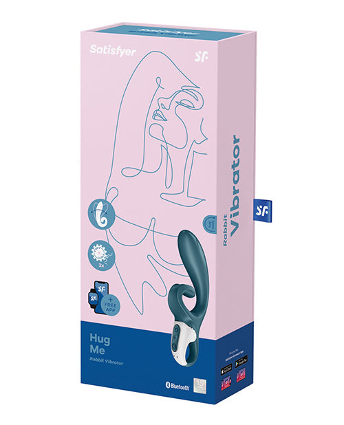 Satisfyer G Spot Vibrator | Hug Me Rabbit Vibrator | Gray-Blue Waterproof Clit Vibrator | Best Vibrator for Women