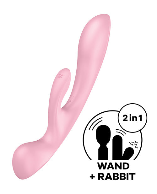 Satisfyer Rabbit Vibrator | Triple Oh G Spot Vibrator | Pink Waterproof Clit Vibrator | Best Vibrator for Women