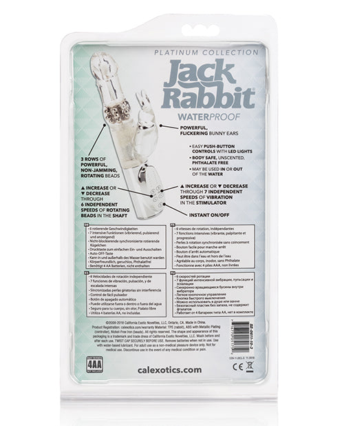 Jack Rabbit Vibrator | Platinum G Spot Vibrator | Silver Clit Vibrator | Best Vibrator for Women