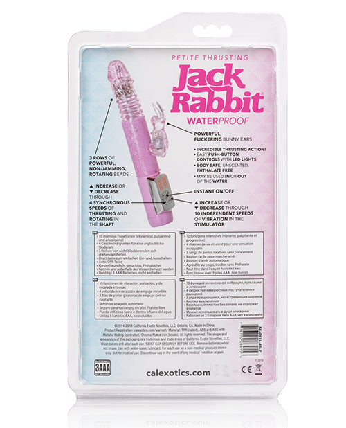 Jack Rabbit Vibrator | Petite Thrusting Vibrator | Pink G Spot Vibrator | Clit Vibrator | Best Vibrator for Women