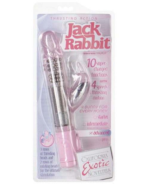 Jack Rabbit Vibrator | Thrusting Vibrator | Action G Spot Vibrator | Pink Clit Vibrator | Best Vibrator for Women