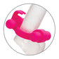 Couple's Enhancer Silicone Rechargeable Rockin' Rabbit Enhancer - Fuchsia