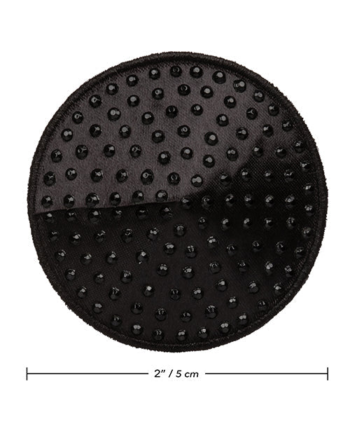 Radiance Round Pasties Black O/S