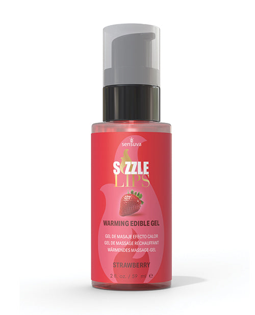 Sizzle Lips Warming Gel - 2 oz Strawberry