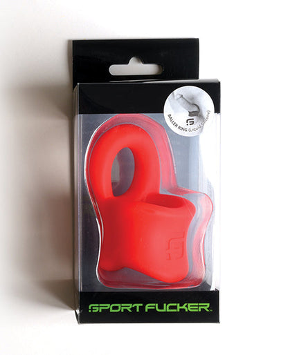 Sport Fucker Silicone Baller Ring - Red