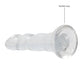 Shots Realistic Dildo | Crystal Clear 7" Big Dildo | Rippled Transparent Suction Cup Dildo