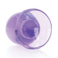 Shots RealRock Crystal Clear 3.5" Anal Plug - Purple