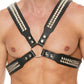 Shots Uomo Men's Pyramid Stud Body Harness - Black