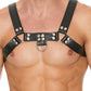 Shots Uomo Chest Bulldog Harness Small/Medium - Black