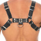 Shots Uomo Chest Bulldog Harness Small/Medium - Black