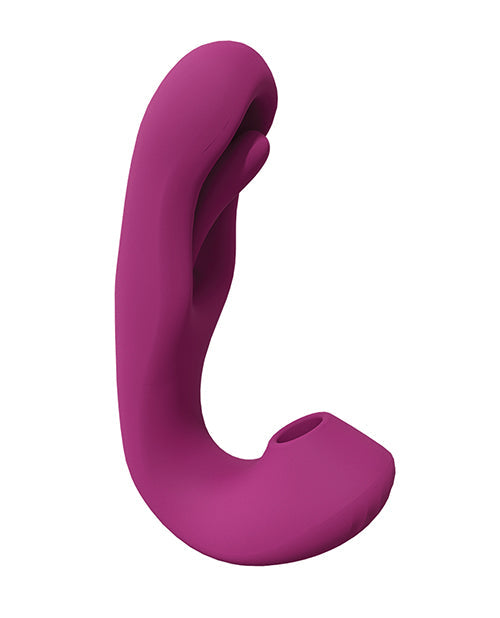 Shots Vive Yuna Dual Action Airwave Vibrator & G-Spot Stimulator - Pink