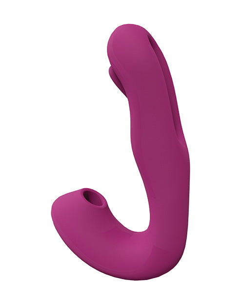 Shots Vive Yuna Dual Action Airwave Vibrator & G-Spot Stimulator - Pink