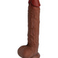 Get Lucky 11" Big Dildo | Real Skin Realistic Dildo | Light Brown Large Dildo | Waterproof Giant Dildo