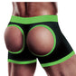 Get Lucky Strap On Boxers - XS-S Black/Green