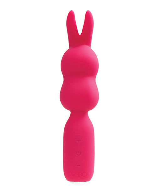 VeDO Hopper Rabbit Vibrator | Bunny Rechargeable Mini Wand Vibrator | Pink 10-Function | Best Vibrator for Women