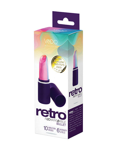 VeDO Retro Rechargeable Bullet Lip Stick Vibe - Purple